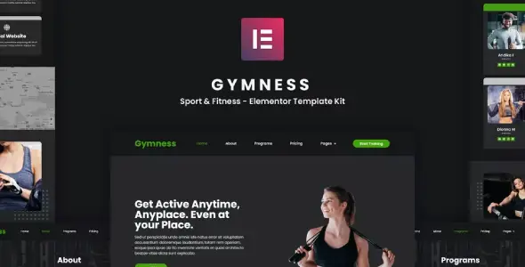 Gymness – Sport & Fitness Elementor Template Kit